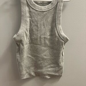 Aerie Heather Gray Ribbed Tank Top